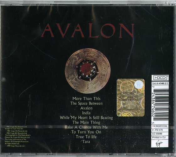 Roxy Music - Avalon Cd 0724384746025