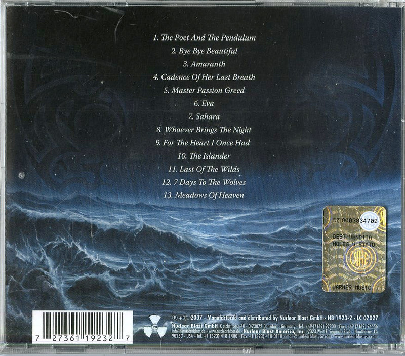 Nightwish - Dark Passion Play Cd 0727361192327
