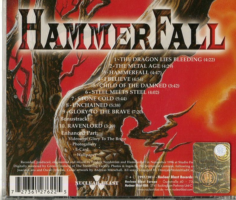 Hammerfall - Glory To The Brave Cd 0727361276225