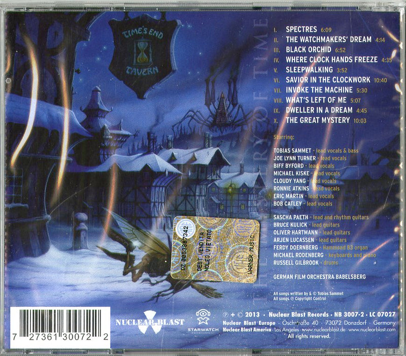 Avantasia - The Mystery Of Time Cd 0727361300722