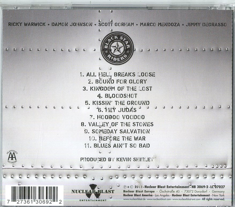 Black Star Riders - All Hell Breaks Loose Cd 0727361306922