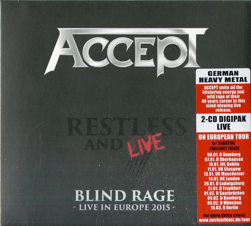 Accept - Restless & Live (2Cd Digipack) Cd 0727361316723