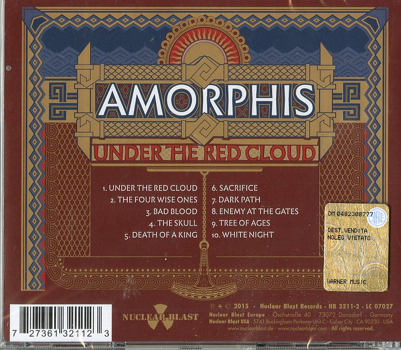 Amorphis - Under The Red Cloud Cd 0727361321123