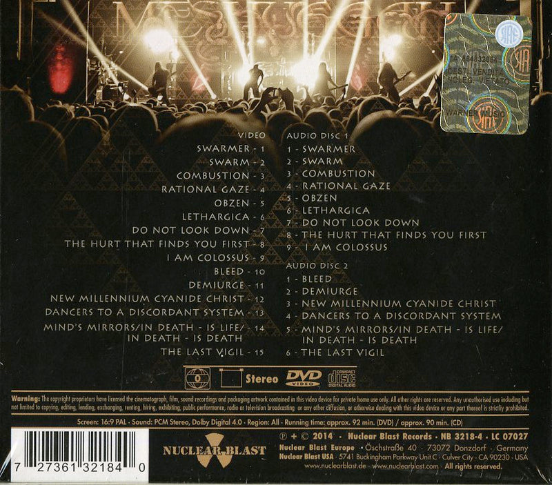 Meshuggah - The Ophidian Trek (2Cd+Dvd Ltd.Edt.) Cd 0727361321840