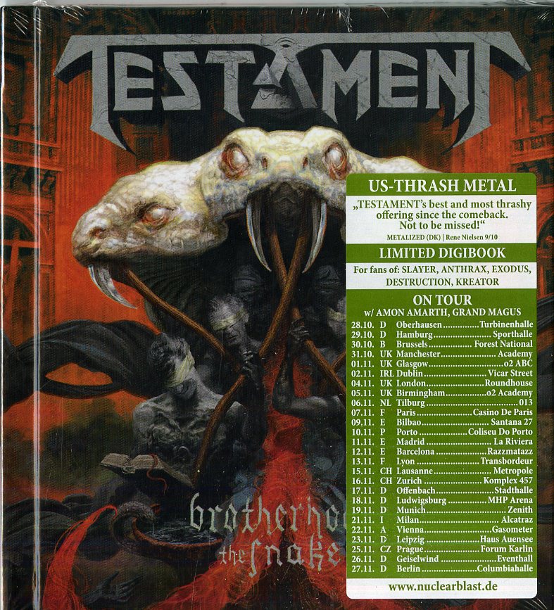 Testament - Brotherhood Of The Snake (Ltd.Dig.Edt.) Cd 0727361332709