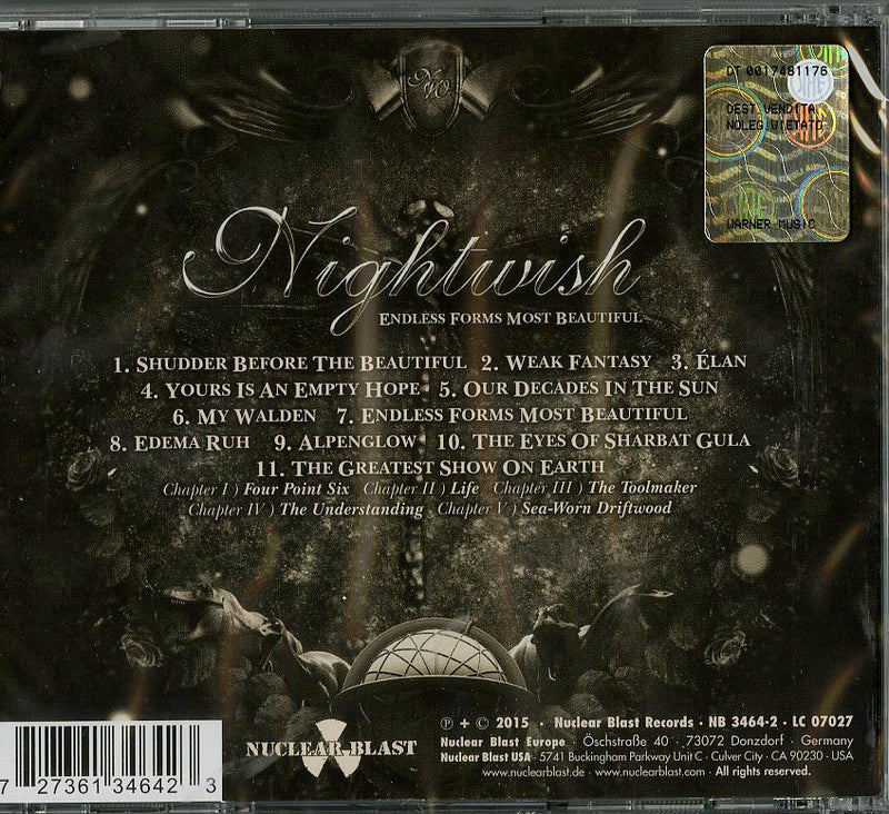 Nightwish - Endless Forms Most Beautiful Cd 0727361346423