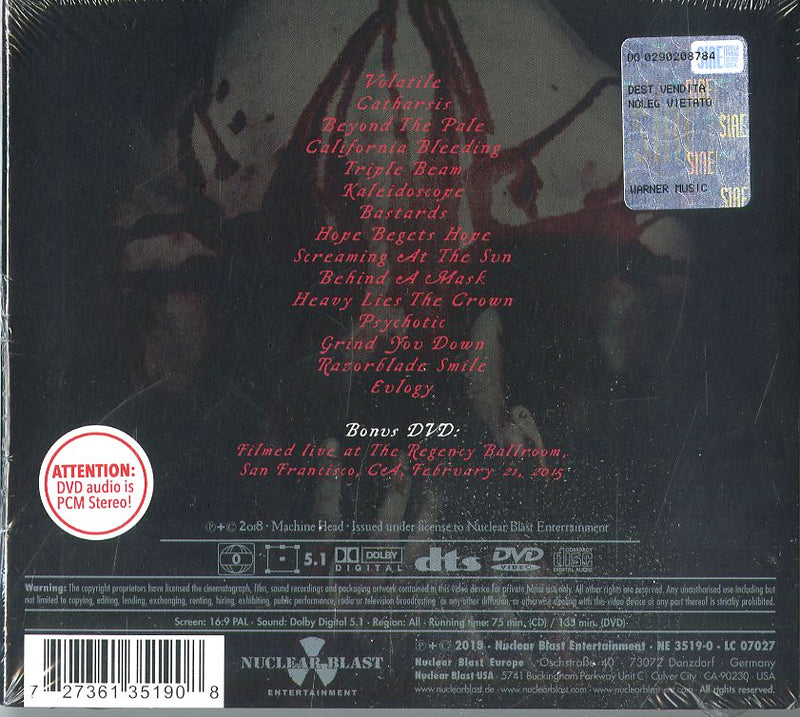 Machine Head - Catharsis (Cd+Dvd Limited Edition) Cd 0727361351908