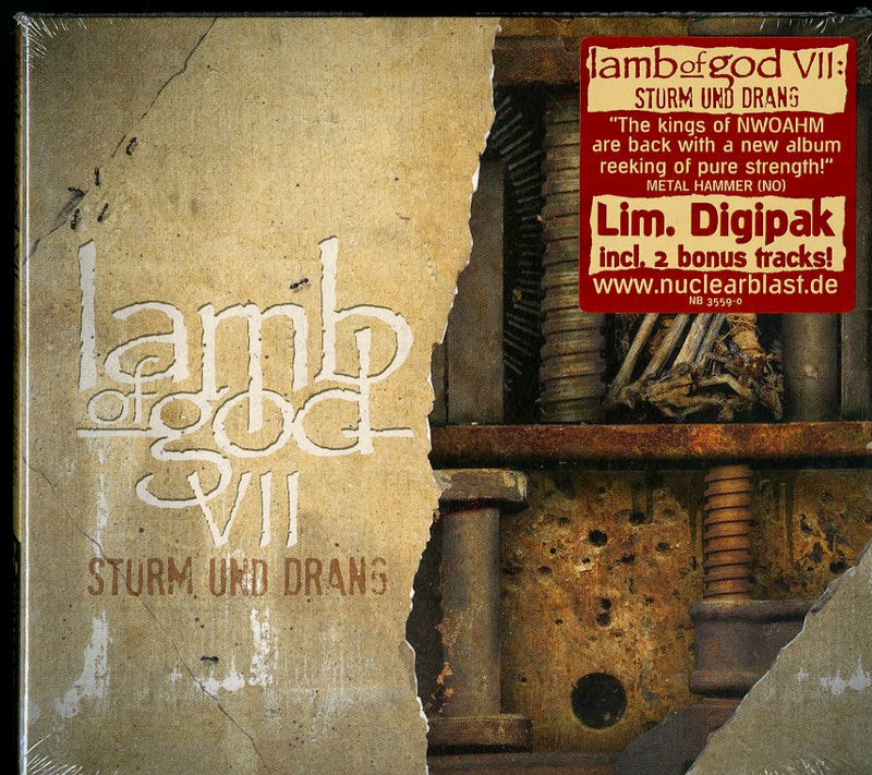 Lamb Of God - Vii: Sturm Und Drang (Ltd.Dig.Edt.) Cd 0727361355906