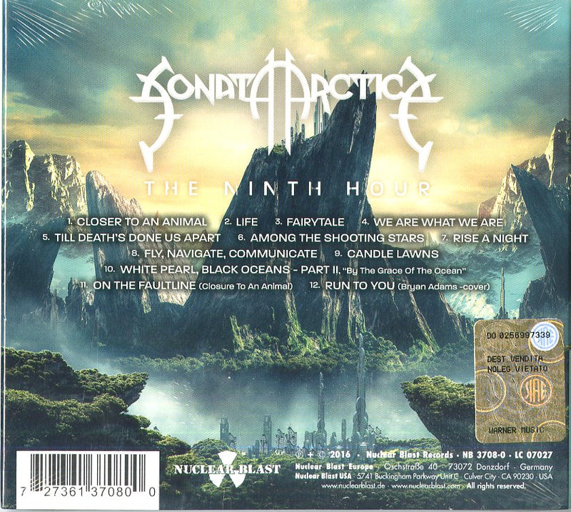 Sonata Arctica - The Ninth Hour (Ltd.Edt.Digipack) Cd 0727361370800