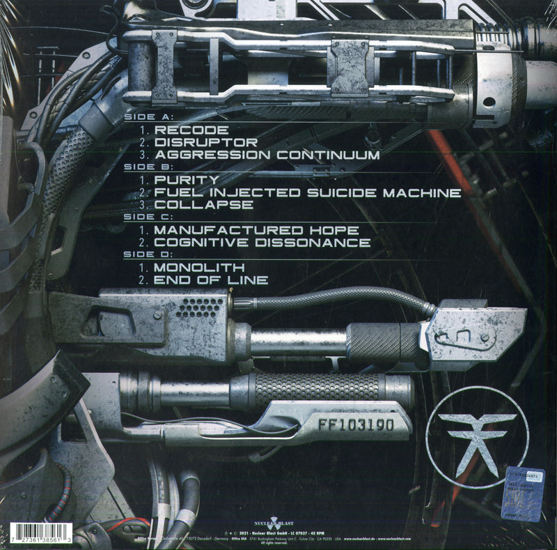 Fear Factory - Aggression Continuum Lp 0727361385613