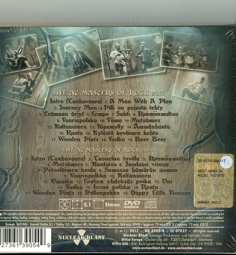 Korpiklaani - Live At Masters Of Rock (2Cd Digipak+Dvd) Cd 0727361390549