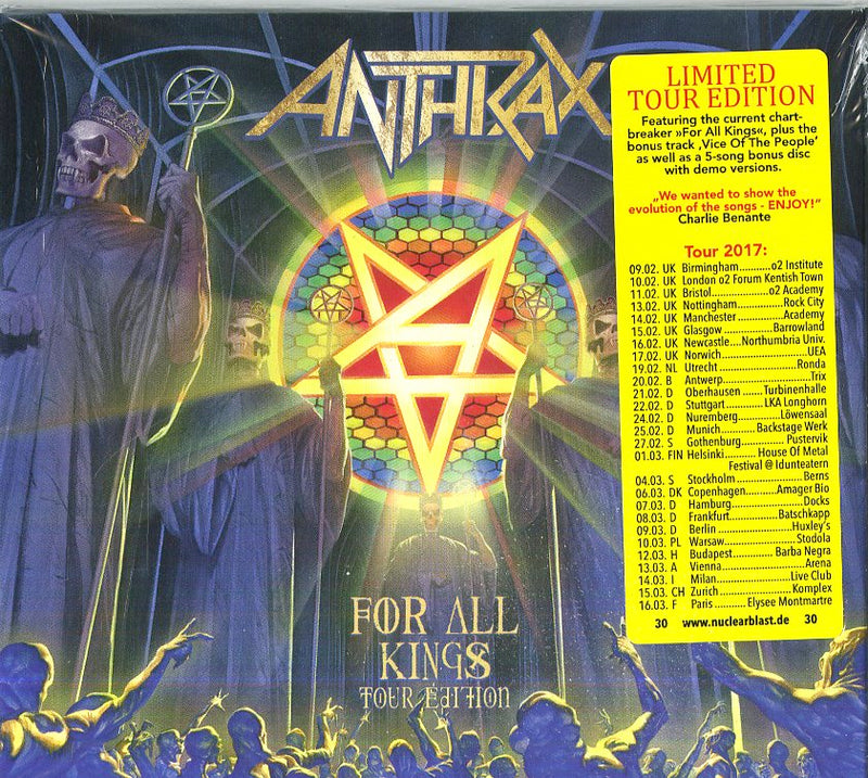 Anthrax - For All Kings Tour Edition Cd 0727361393403