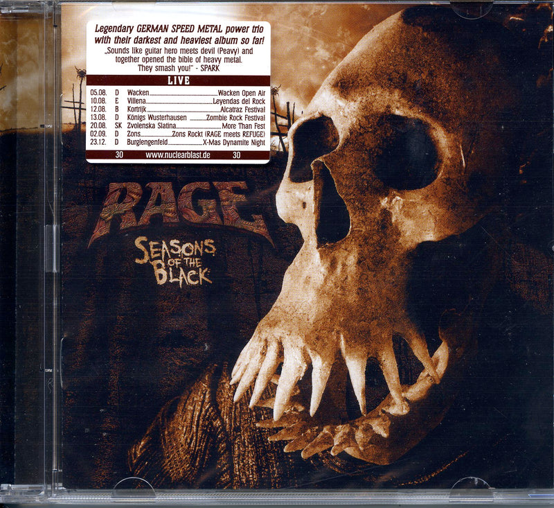 Rage - Seasons Of The Black Cd 0727361398422