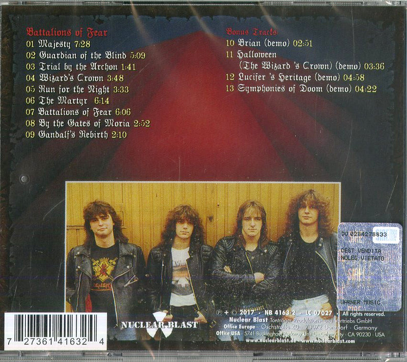 Blind Guardian - Battalions Of Fear (Remastered) Cd 0727361416324