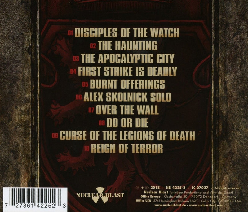 Testament - Live At Eindhoven Cd 0727361422523