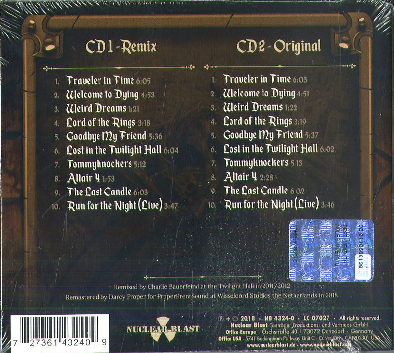 Blind Guardian - Tales From The Twilight World (Remixed 2012,Remastered 2018) Cd 0727361432409