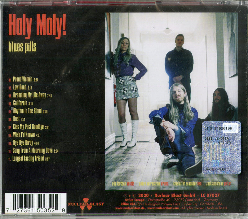 Blues Pills - Holy Moly! Cd 0727361503529