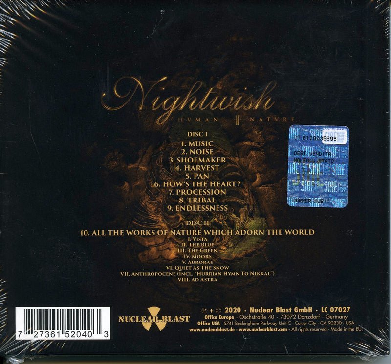 Nightwish - Human Nature Cd 0727361520403