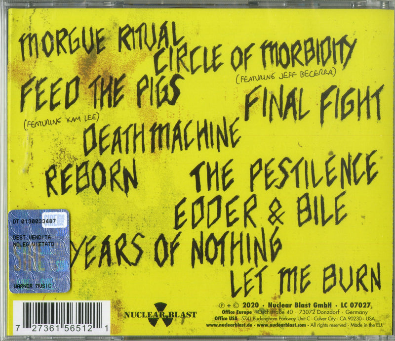 Cadaver - Edder & Bile Cd 0727361565121