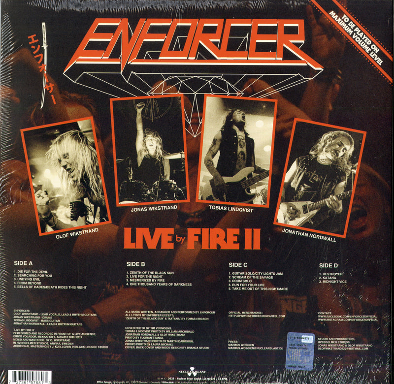 Enforcer - Live By Fire Ii Vinile LP - Vinyl record 0727361576813