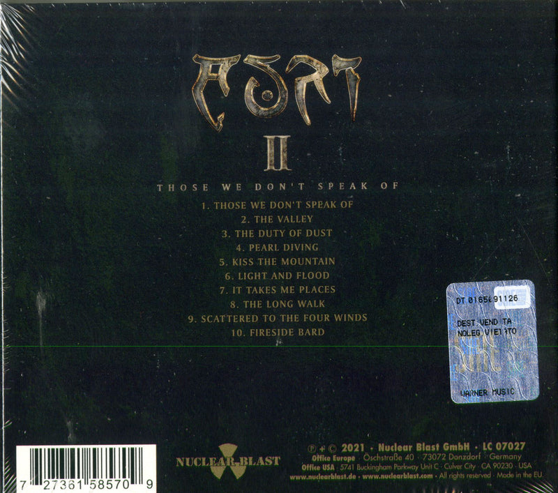 Auri - Ii Those We Don'T Speak Of Cd 0727361585709