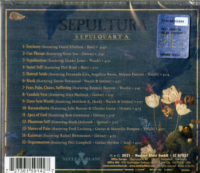 Sepultura - Sepulquarta Cd 0727361591427