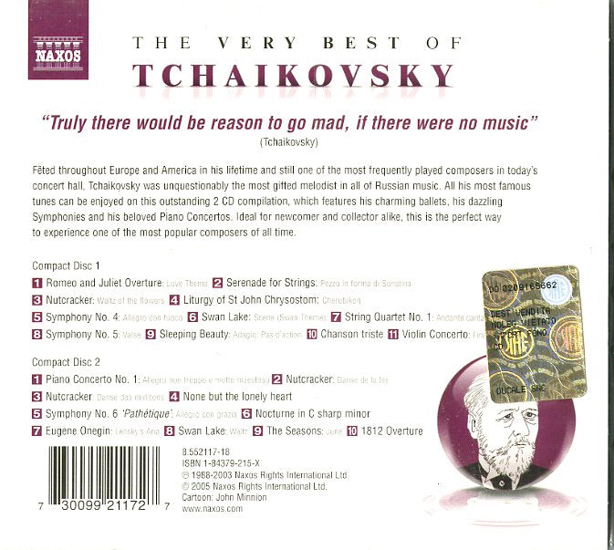 Compilation - The Very Best Of Tchaikovski Cd 0730099211727