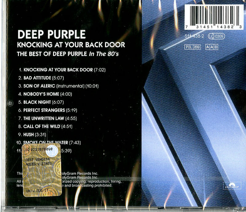 Deep Purple - Knocking At Your Back Door The Best Of Deep Purple Cd 0731451143823