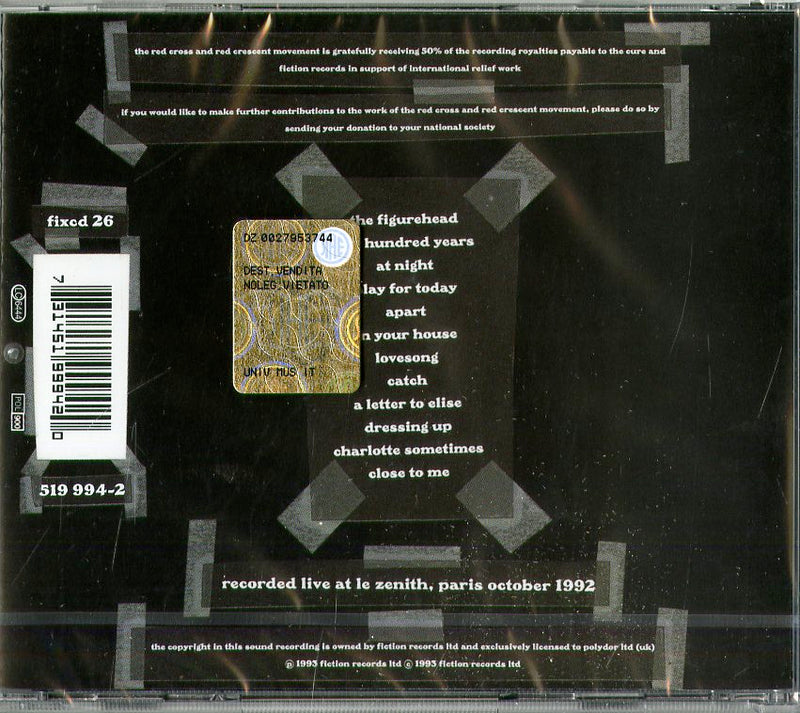 Cure The - Paris Cd 0731451999420