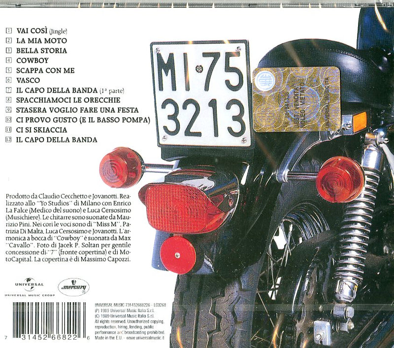 Jovanotti - La Mia Moto Cd 0731452668226