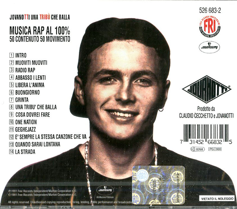 Jovanotti - Una Tribu'Che Balla Cd 0731452668325
