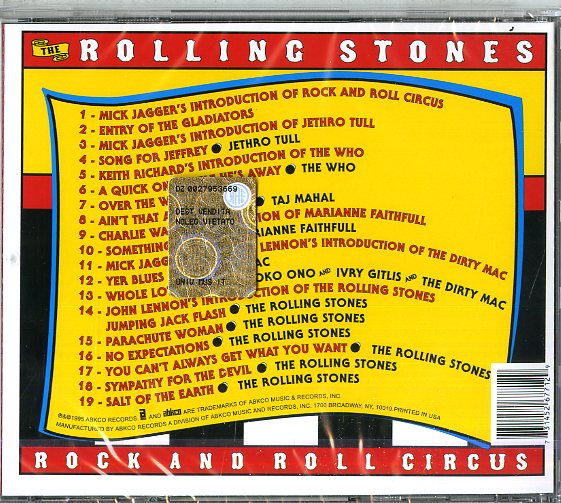 Rolling Stones The - Rock'N' Roll Circus Cd 0731452677129