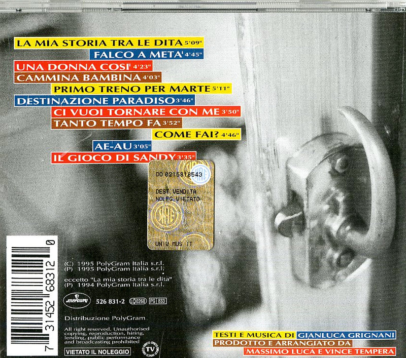 Grignani Gianluca - Destinazione Paradiso Cd 0731452683120