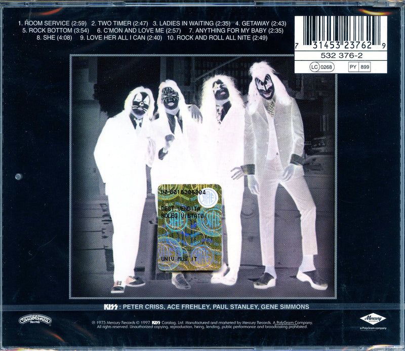 Kiss - Dressed To Kill, Remastered Cd 0731453237629