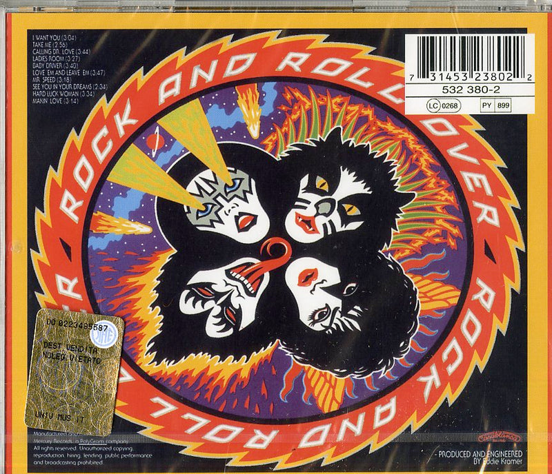 Kiss - Rock And Roll Over Remastered Cd 0731453238022