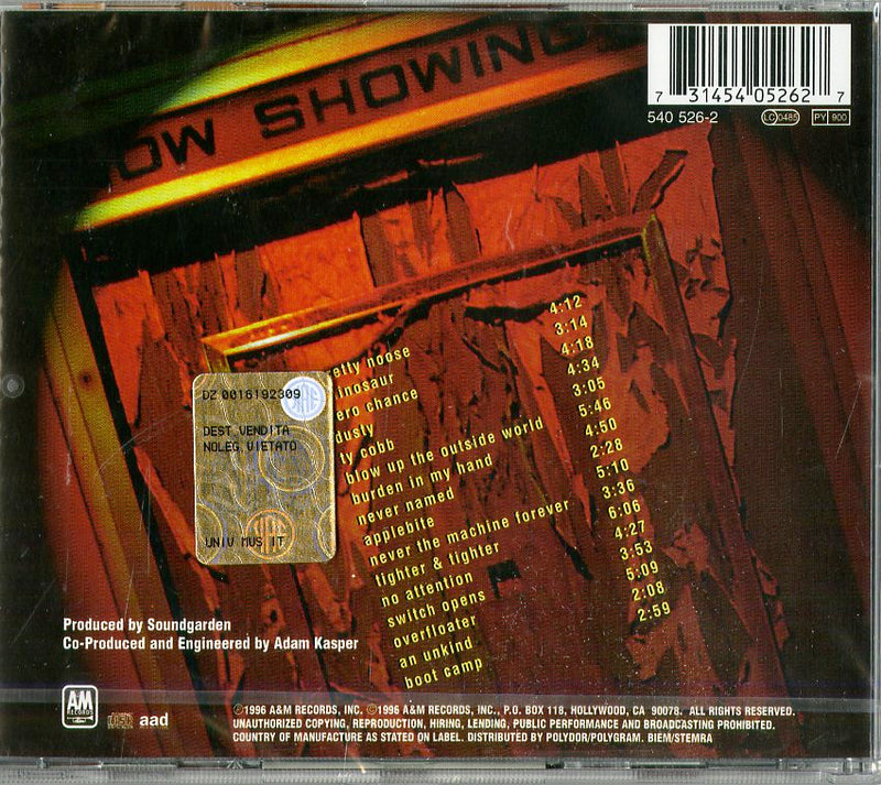 Soundgarden - Down On The Upside Cd 0731454052627