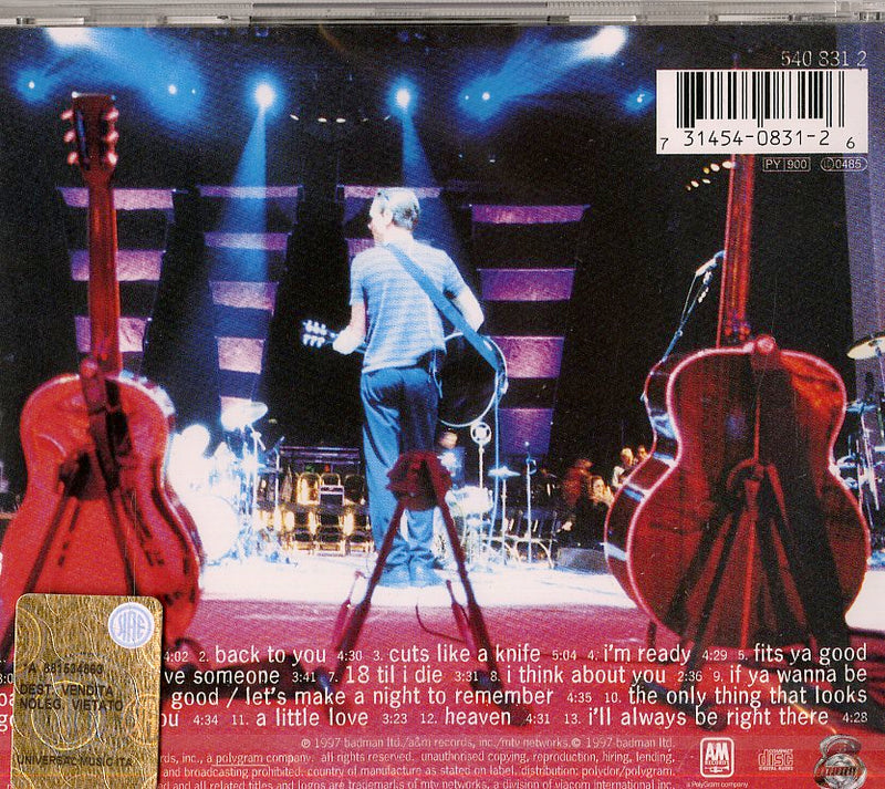 Adams Bryan - Unplugged Cd 0731454083126