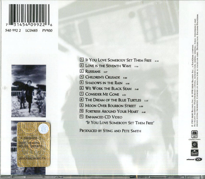 Sting - The Dream Of The Blue Turt Cd 0731454099226