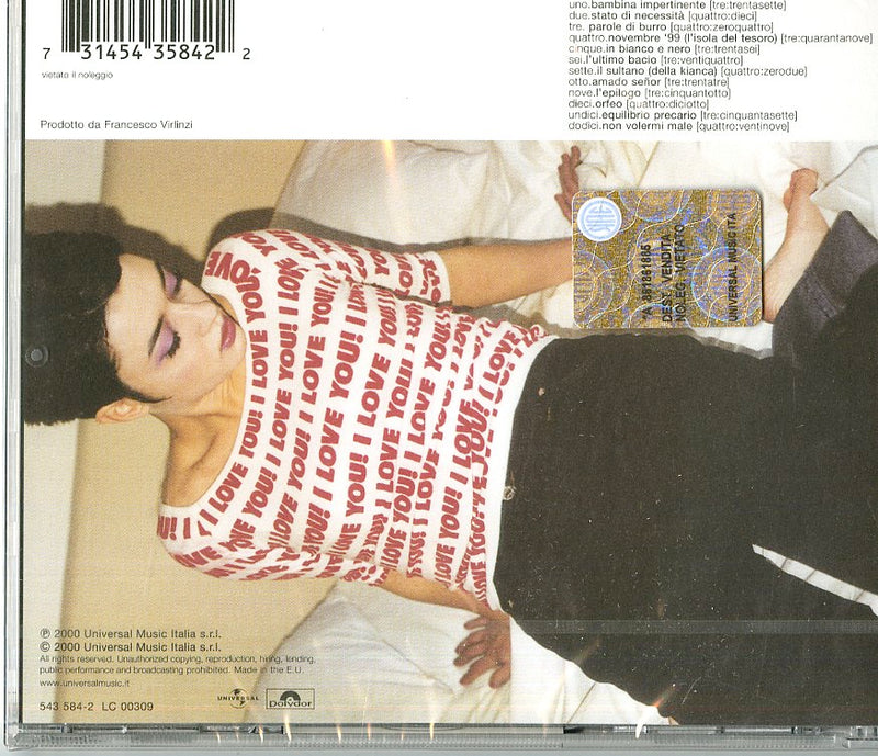 Consoli Carmen - Stato Di Necessita' Cd 0731454358422