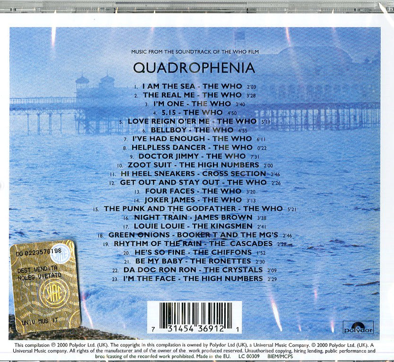 O.S.T.-Quadrophenia - Quadrophenia Remastered CD 0731454369121