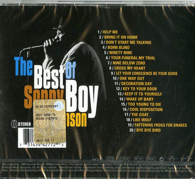 Williamson Sonny Boy - The Best Of CD 0731454427722