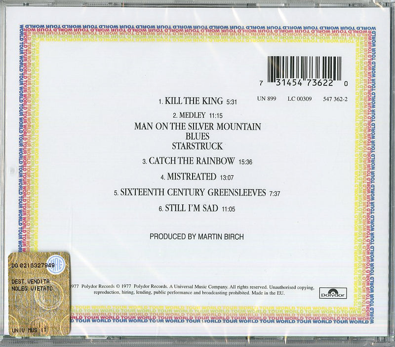 Rainbow - On Stage Cd 0731454736220
