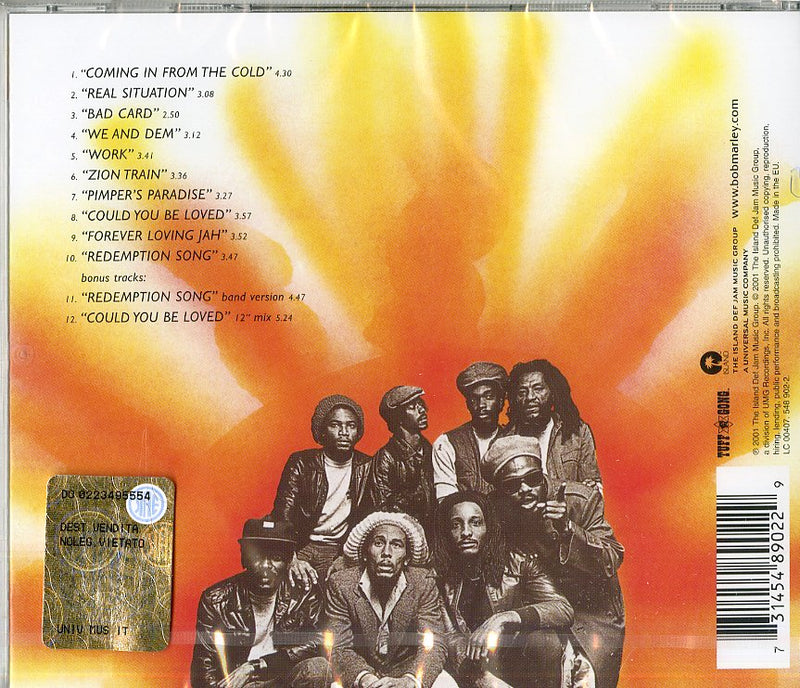 Marley Bob & The Wailers - Uprising Cd 0731454890229