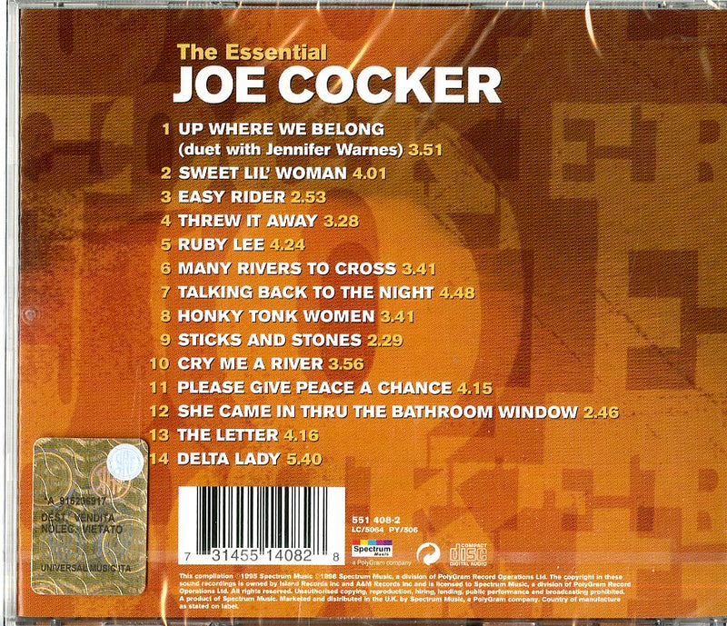 Cocker Joe - The Essential Cd 0731455140828