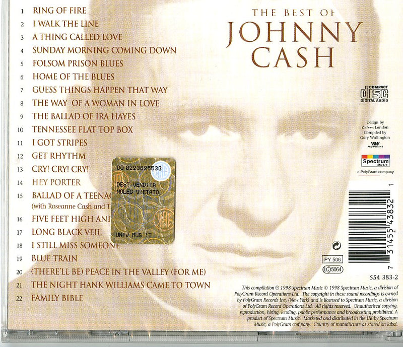 Cash Johnny - The Best Of Cd 0731455438321