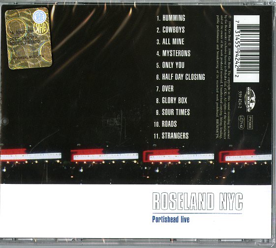 Portishead - Roseland Nyc Live CD 0731455942422