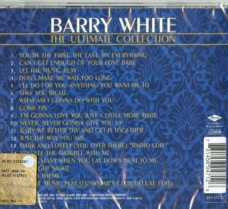 White Barry - The Ultimate Collection Cd 0731456047126