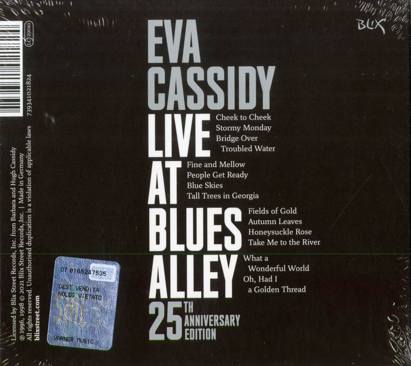 Cassidy Eva - Live At Blues Alley Cd 0739341021824