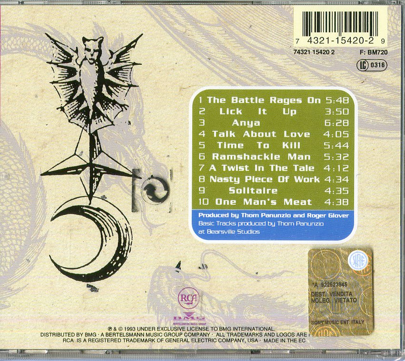 Deep Purple - The Battle Rages On Cd 0743211542029