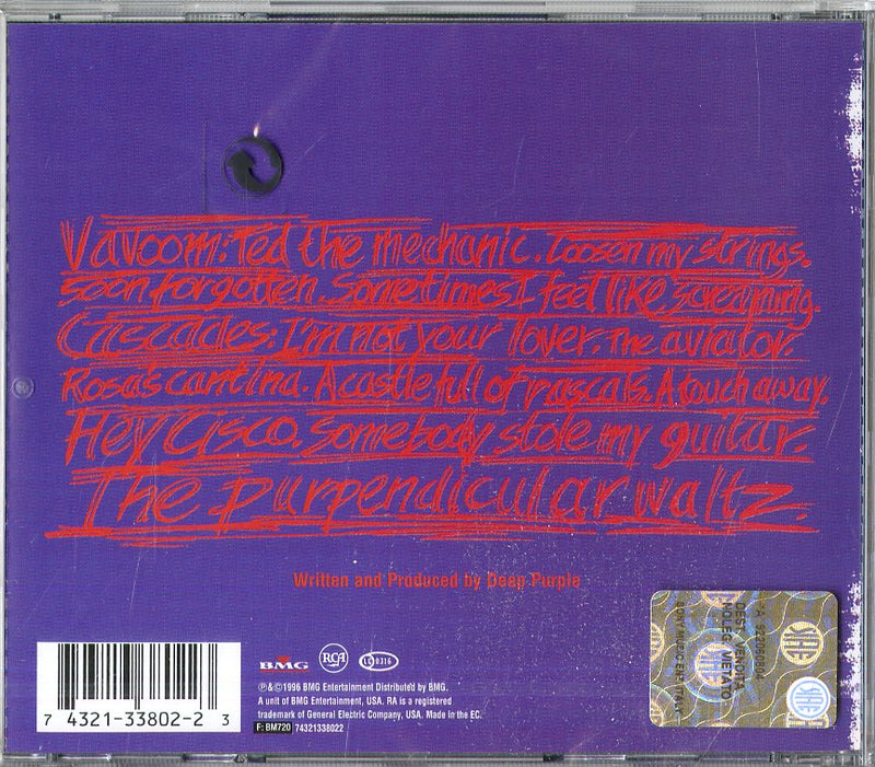 Deep Purple - Purpendicular Cd 0743213380223